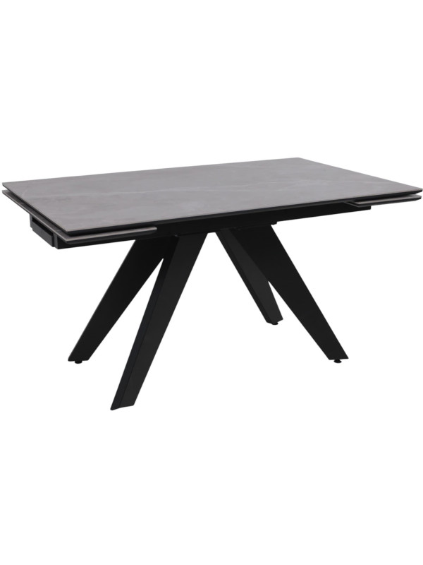 Кухонный стол Lepremo AV 2122 серый матовый Larka Grey/черный