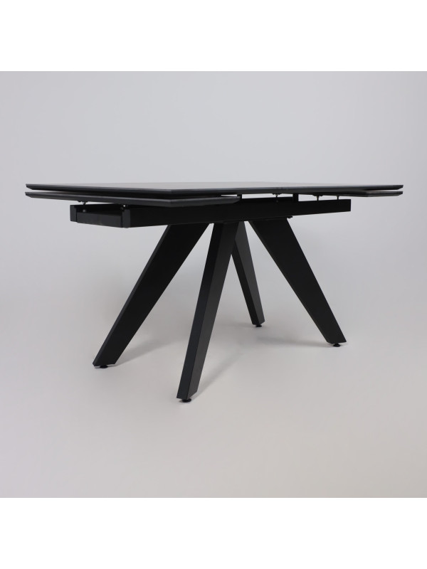 Кухонный стол Lepremo AV 2122 черный матовый Shakespeare/черный под углом