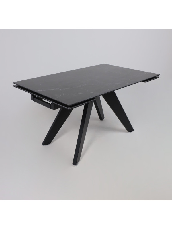 Кухонный стол Lepremo AV 2122 черный матовый Shakespeare/черный сверху