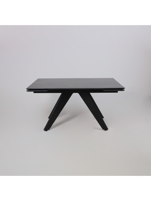 Кухонный стол Lepremo AV 2122 черный матовый Shakespeare/черный раздвижной механизм