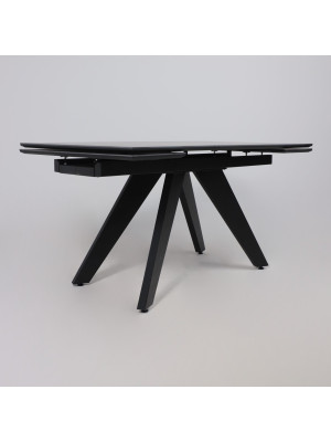 Кухонный стол Lepremo AV 2122 черный матовый Shakespeare/черный под углом