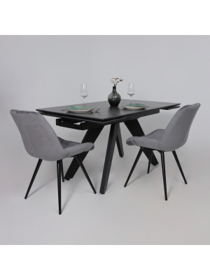 Кухонный стол Lepremo AV 2122 черный матовый Shakespeare/черный в интерьере