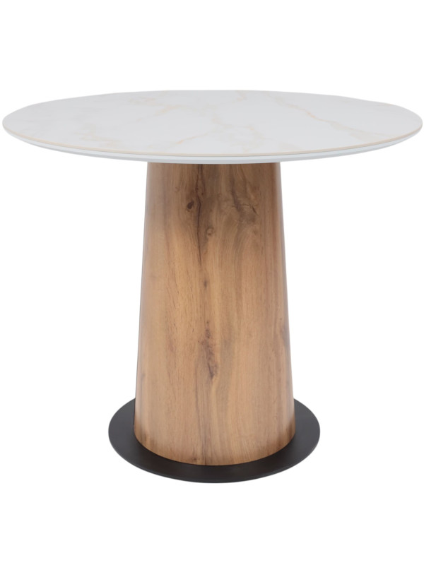 Кухонный стол Lepremo AV 2317 белый глянцевый Carla Larkin/дуб вотан