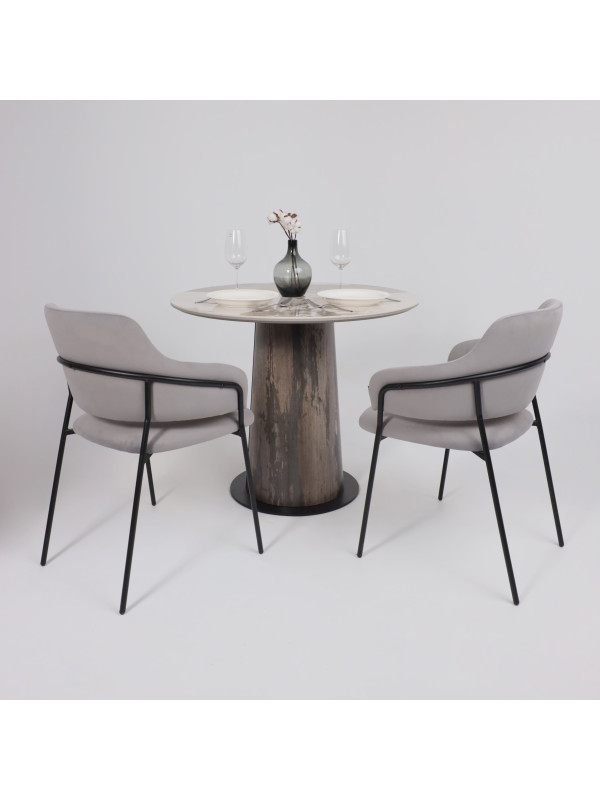 Кухонный стол Lepremo AV 2317 белый глянцевый Pandora/ипанема