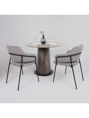 Кухонный стол Lepremo AV 2317 белый глянцевый Pandora/ипанема