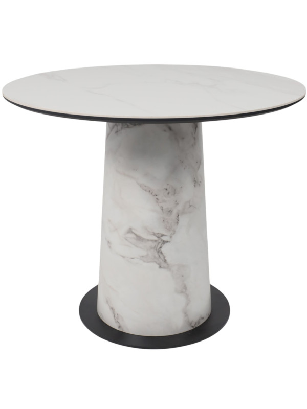 Кухонный стол Lepremo AV 2317 белый матовый Snow White/Виктори натуральный