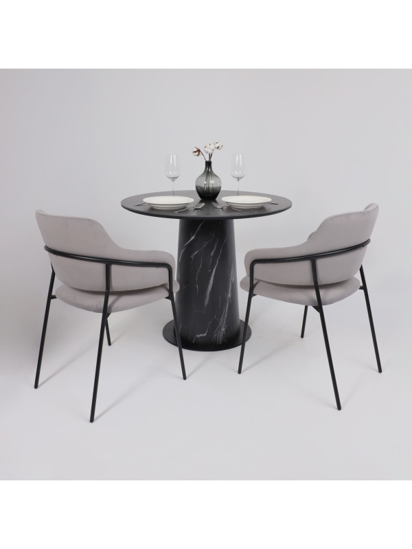 Кухонный стол Lepremo AV 2317 черный матовый Shakespeare/асти в интерьере