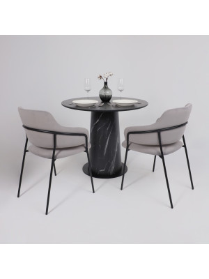 Кухонный стол Lepremo AV 2317 черный матовый Shakespeare/асти в интерьере