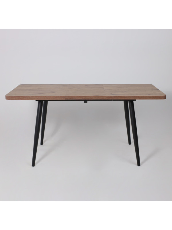 Кухонный стол MamaDoma Borg Radial-120 дуб Веллингтон/чёрный раздвижной механизм (5)