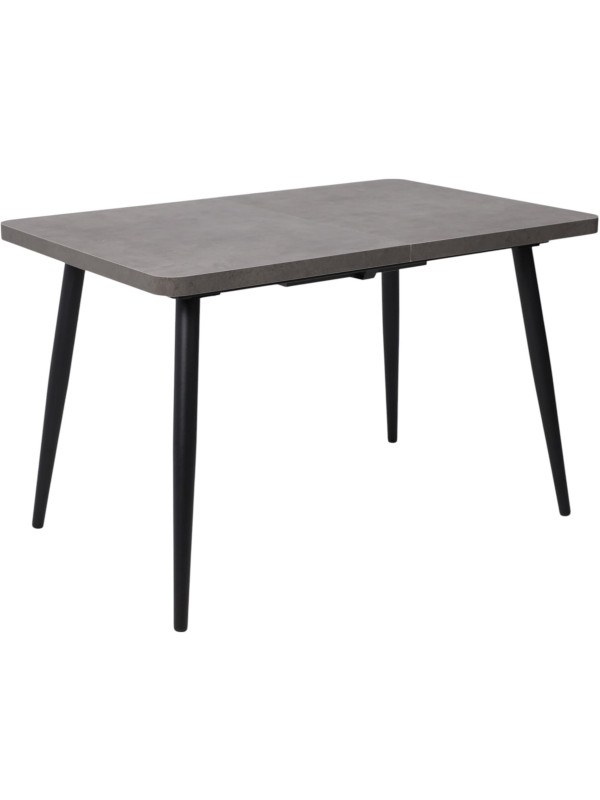 Кухонный стол MamaDoma Borg Radial-120 дымчатая керамика/чёрный