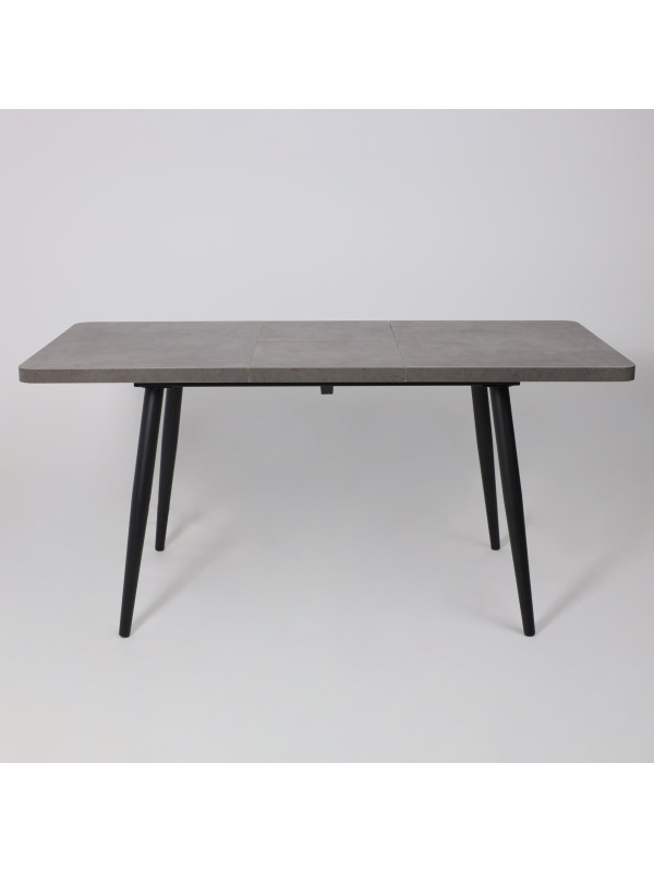 Кухонный стол MamaDoma Borg Radial-120 дымчатая керамика/чёрный раздвижной механизм (5)