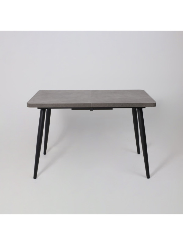 Кухонный стол MamaDoma Borg Radial-120 дымчатая керамика/чёрный раздвижной механизм (2)