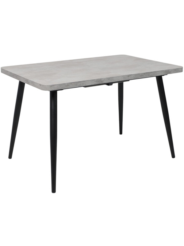 Кухонный стол MamaDoma Borg Radial-120 серый сланец/чёрный