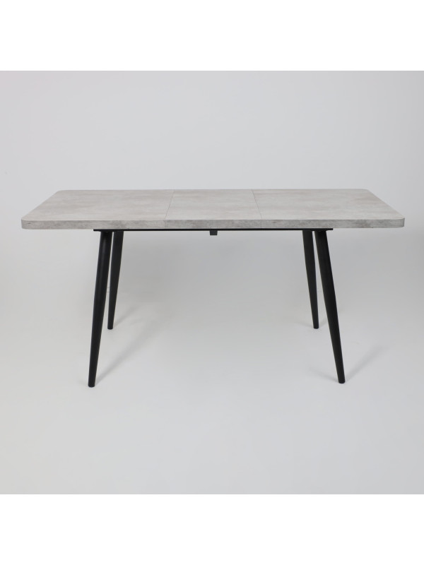 Кухонный стол MamaDoma Borg Radial-120 серый сланец/чёрный раздвижной механизм  (5)