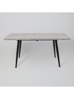 Кухонный стол MamaDoma Borg Radial-120 серый сланец/чёрный раздвижной механизм  (5)