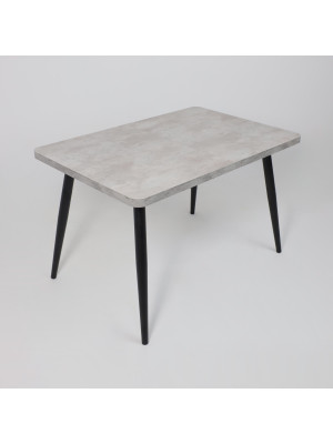 Кухонный стол MamaDoma Borg Radial-120 серый сланец/чёрный сверху