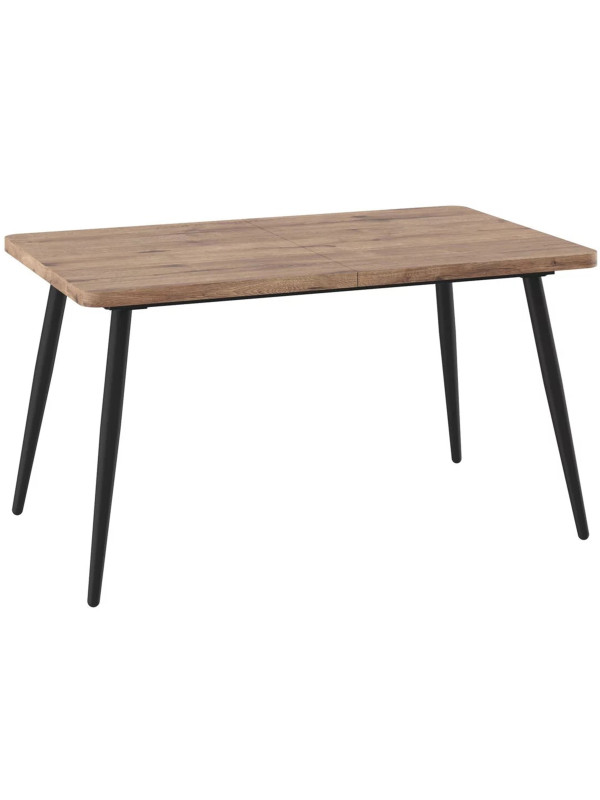 Кухонный стол MamaDoma Borg Radial-140 дуб Веллингтон/чёрный