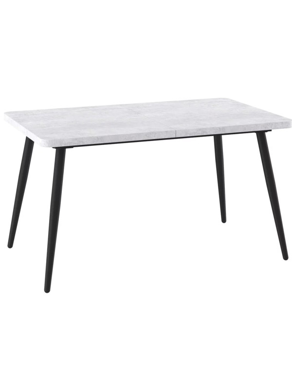 Кухонный стол MamaDoma Borg Radial-140 серый сланец/чёрный