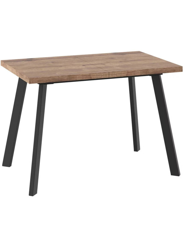 Кухонный стол MamaDoma Borg-110 дуб Веллингтон/чёрный