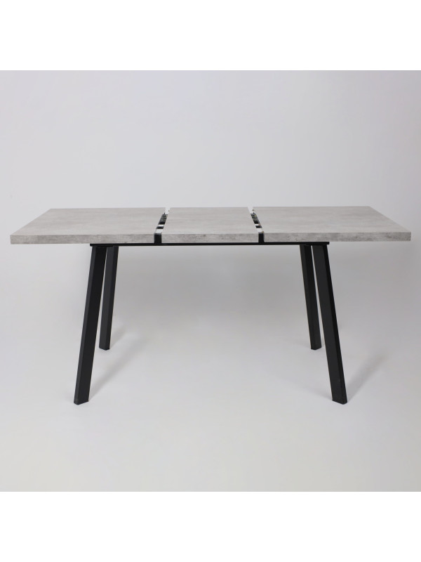 Кухонный стол MamaDoma Borg-120 серый сланец/чёрный раздвижной механизм  (3)