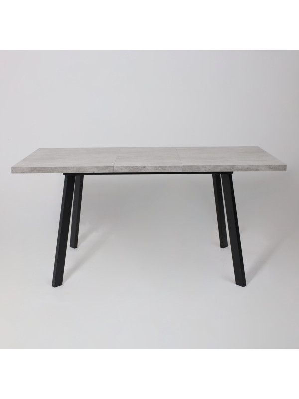 Кухонный стол MamaDoma Borg-120 серый сланец/чёрный раздвижной механизм  (4)