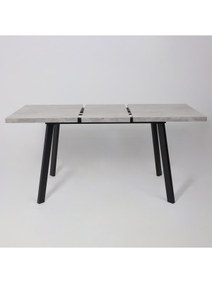 Кухонный стол MamaDoma Borg-120 серый сланец/чёрный раздвижной механизм  (3)