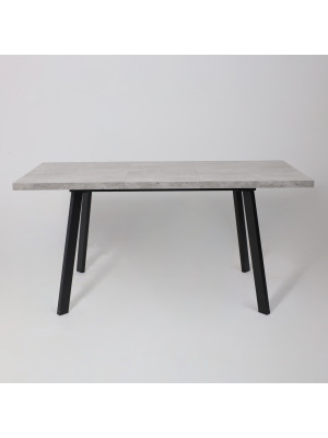 Кухонный стол MamaDoma Borg-120 серый сланец/чёрный раздвижной механизм  (4)