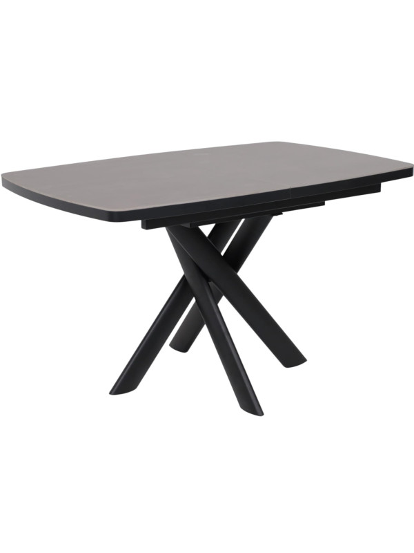 Кухонный стол MamaDoma Leonel-130 Indigo Grey ST Cer/черный