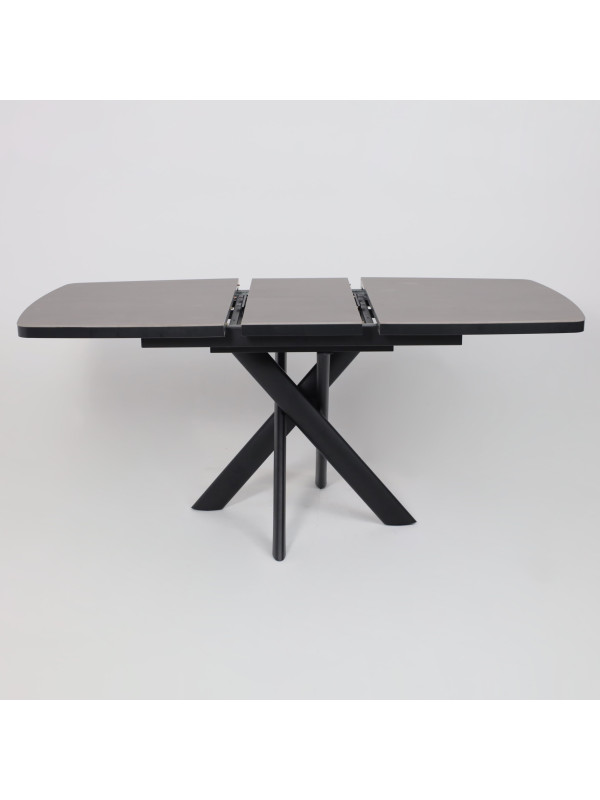 Кухонный стол MamaDoma Leonel-130 Indigo Grey ST Cer/черный раздвижной механизм (