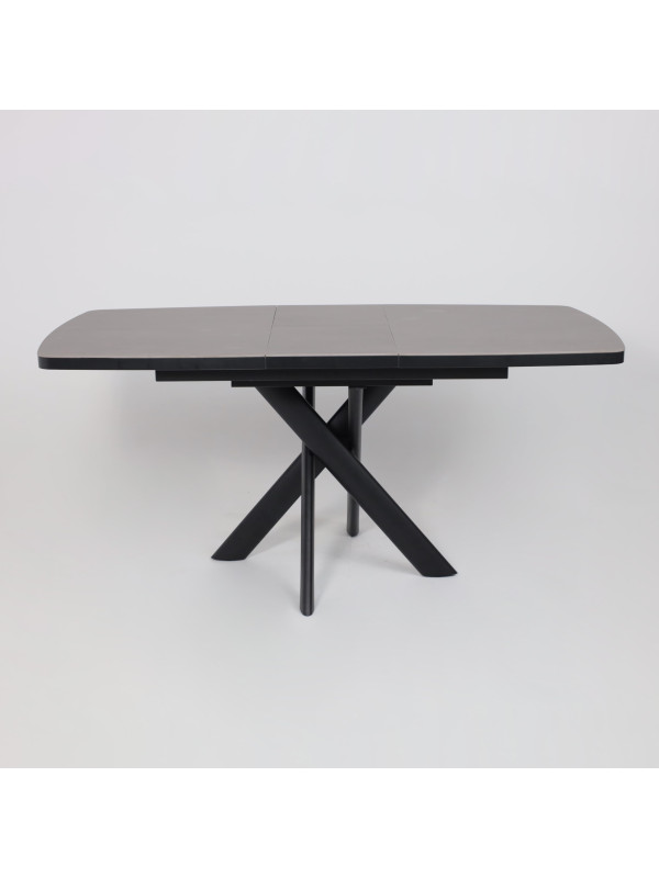 Кухонный стол MamaDoma Leonel-130 Indigo Grey ST Cer/черный раздвижной механизм (4)