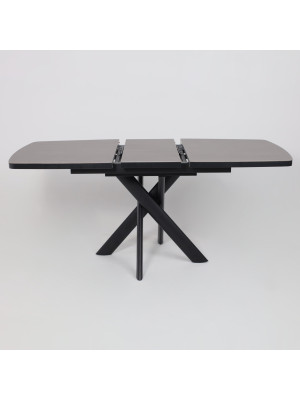 Кухонный стол MamaDoma Leonel-130 Indigo Grey ST Cer/черный раздвижной механизм (