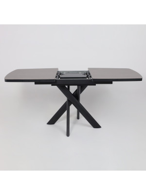 Кухонный стол MamaDoma Leonel-130 Indigo Grey ST Cer/черный раздвижной механизм (2)