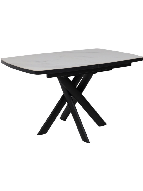 Кухонный стол MamaDoma Leonel-130 Calakatta ST Cer/черный