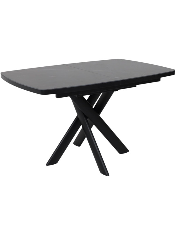 Кухонный стол MamaDoma Leonel-130 Stone Black ST Cer/черный