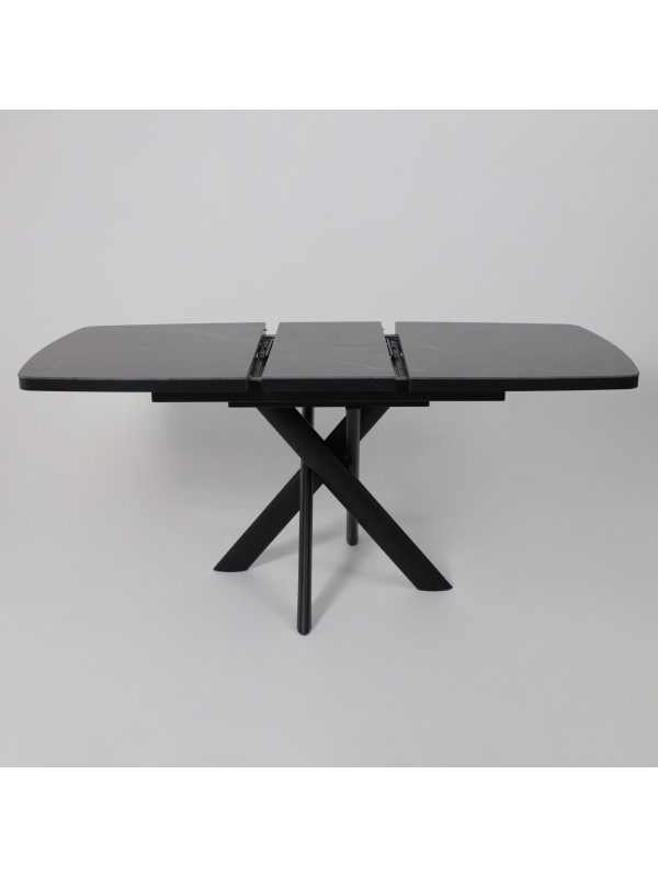 Кухонный стол MamaDoma Leonel-130 Stone Black ST Cer/черный раздвижной механизм (3)