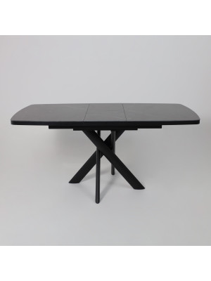 Кухонный стол MamaDoma Leonel-130 Stone Black ST Cer/черный раздвижной механизм (4)