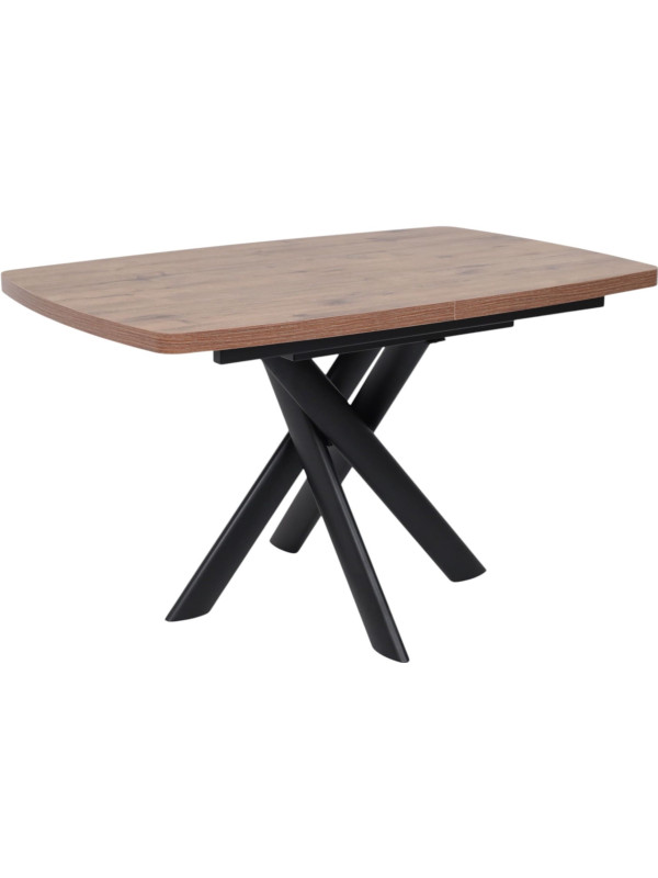 Кухонный стол MamaDoma Leonel-130 дуб Веллингтон/черный