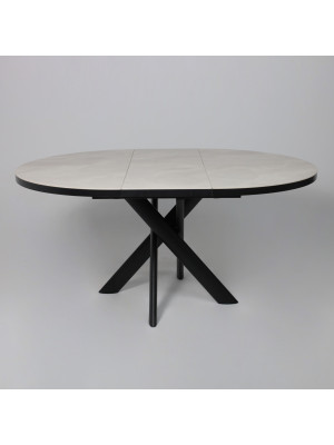 Кухонный стол MamaDoma Ronaldo-120 Onyx Premium Cer/черный раздвижной механизм (4)