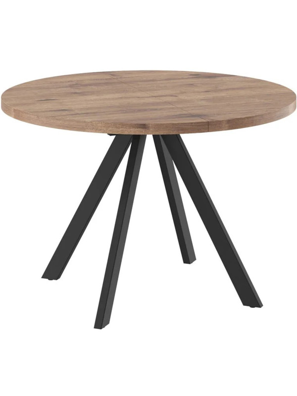 Кухонный стол MamaDoma Rondo M-100 дуб Веллингтон/черный