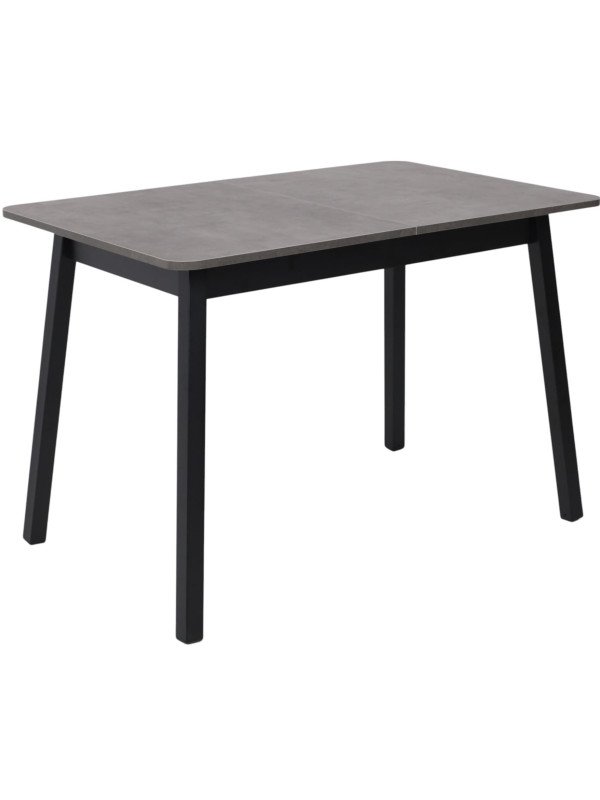 Кухонный стол MamaDoma Tirk Radial-110 дымчатая керамика/чёрный