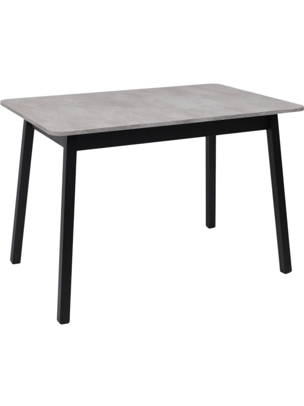 Кухонный стол MamaDoma Tirk Radial-110 серый сланец/чёрный