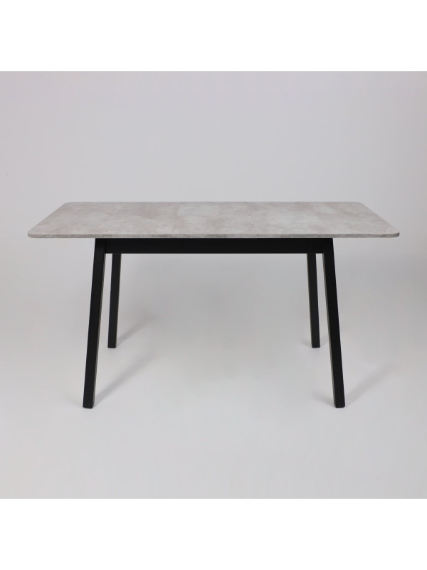 Кухонный стол MamaDoma Tirk Radial-110 серый сланец/чёрный раздвижной механизм (5)