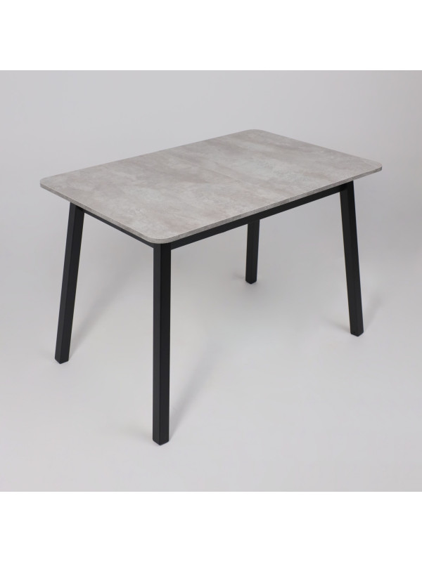 Кухонный стол MamaDoma Tirk Radial-110 серый сланец/чёрный сверху