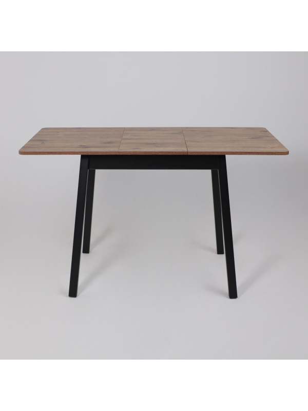 Кухонный стол MamaDoma Tirk Radial-94 дуб Веллингтон/чёрный раздвижной механизм (5)