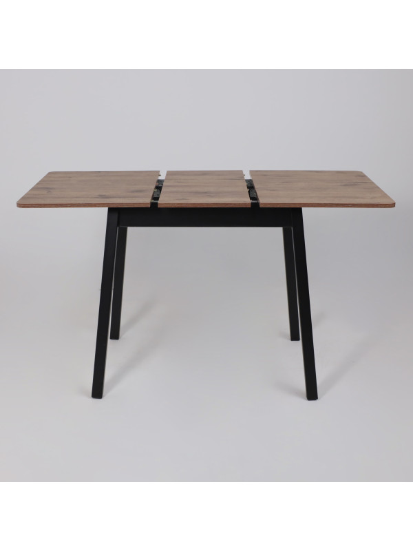 Кухонный стол MamaDoma Tirk Radial-94 дуб Веллингтон/чёрный раздвижной механизм (4)