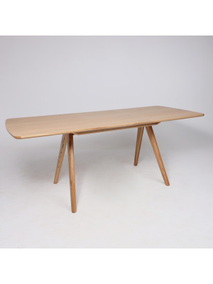 Кухонный стол ОРИМЭКС Авеню светлый дуб в раздвижном виде