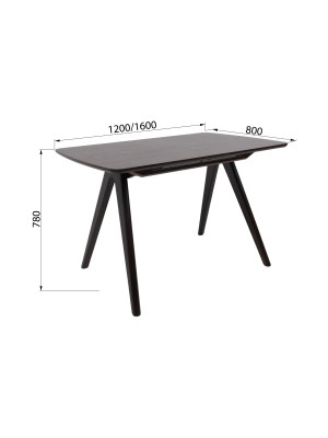 Кухонный стол ОРИМЭКС Авеню-М темный дуб схема