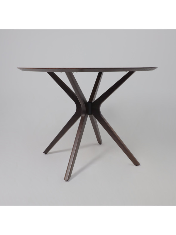 Кухонный стол Аврора Вегас орех темный тон 7 спереди