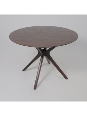 Кухонный стол Аврора Вегас орех темный тон 7 спереди