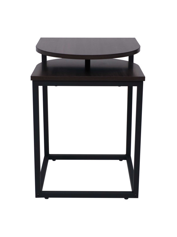 Журнальный столик AksHome Chip дуб итальянский/черный спереди